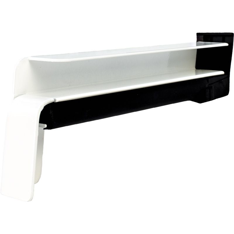 BF4006-Z weiß RAL 9016 - Aluminium-Gleitabschluss inkl. Dichtset mit Dehnungsausgleich Produktbild BIGPIC L