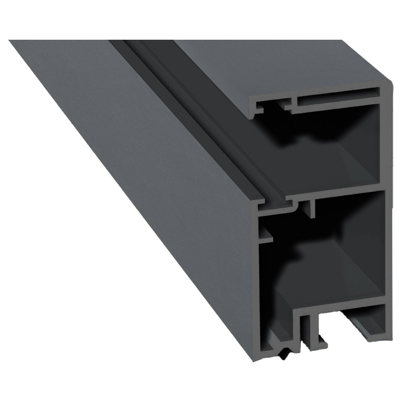 Rollladenführung 30x57mm Lg. 6,00m foliert, GK Grau, ohne Bürste 70 1205-167 Basaltgrau Produktbild BIGPIC L