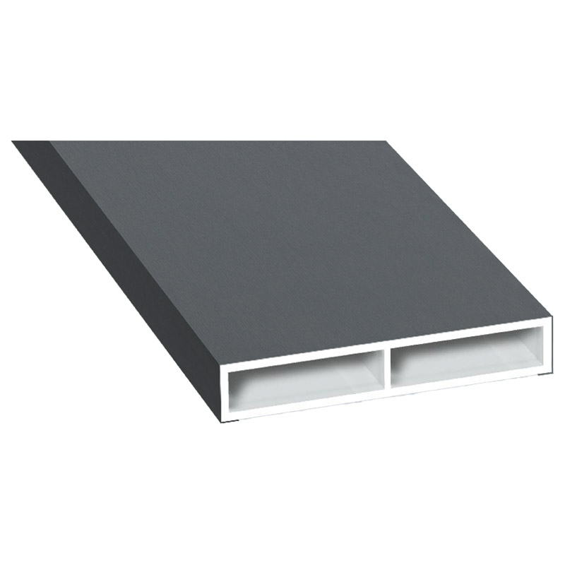 Kammerprofil 40x7 mm Lg. 6,00 m foliert ohne Nase 70 1205-167 Basaltgrau Produktbild BIGPIC L