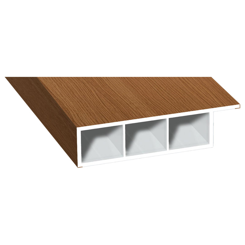 Kammerprofil 60x15mm Lg. 6,00m foliert, mit Nase 315 2009-167 Streifen-Douglasie Produktbild BIGPIC L