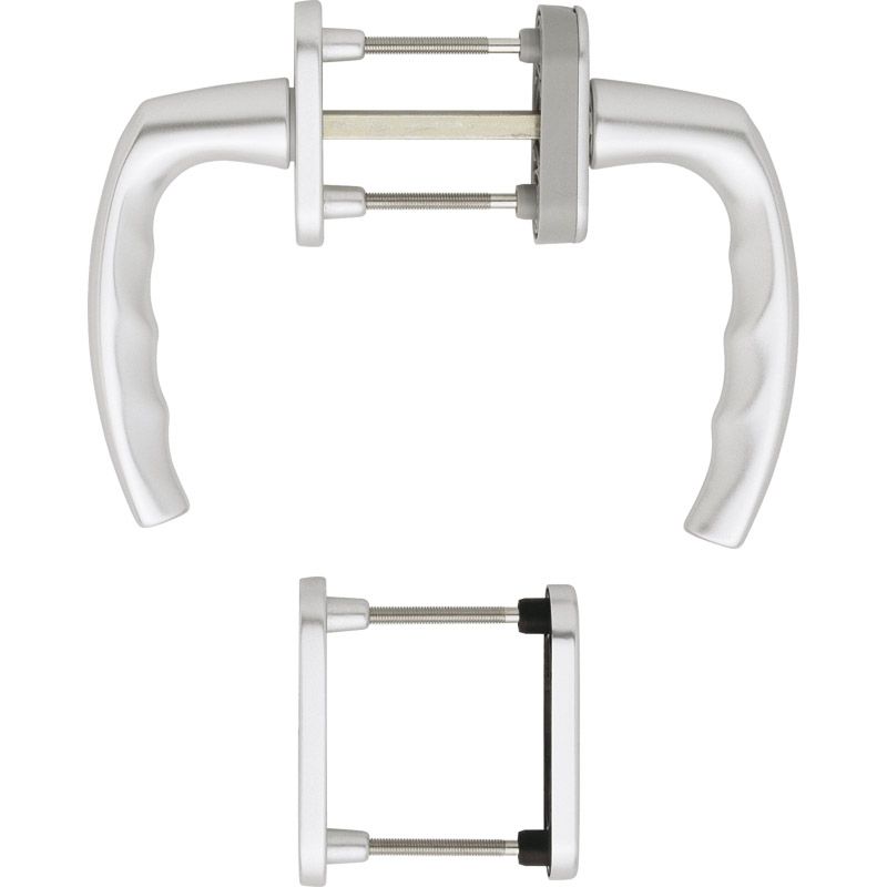 HOPPE Balkon-/Fenstertür-Garnitur ATLANTA 0530/66N/U26/0530/66NS/49PNS. Produktbild BIGPIC L