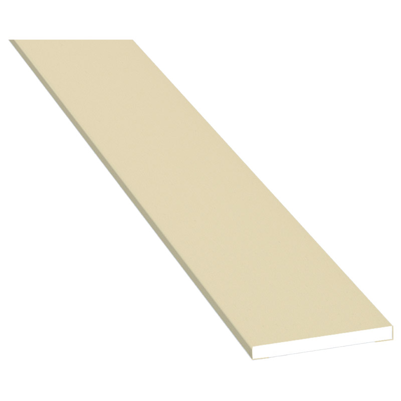 Flachprofil 30x3mm Lg. 6,00m foliert 456 5056 Hellelfenbein Produktbild BIGPIC L