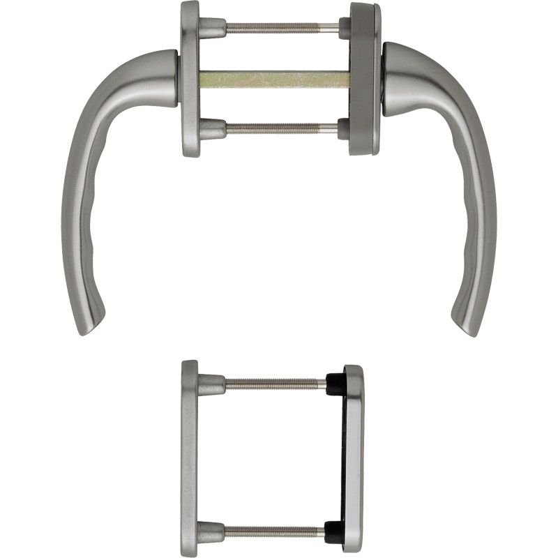 HOPPE Balkon-/Fenstertür-Garnitur TOKYO 0710RH/66N/U26/0710/66NS/49PNS Produktbild BIGPIC L