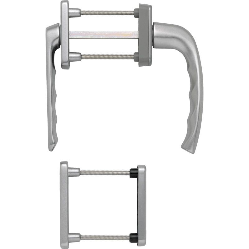 HOPPE Balkon-/Fenstertür-Garnitur NEW YORK 099KH/961N/U10/0810/962NS/PNS flacher Griff Produktbild BIGPIC L