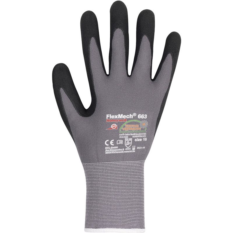 HONEYWELL Feinstrickhandschuh FlexMech 663 PSA II Produktbild BIGPIC L