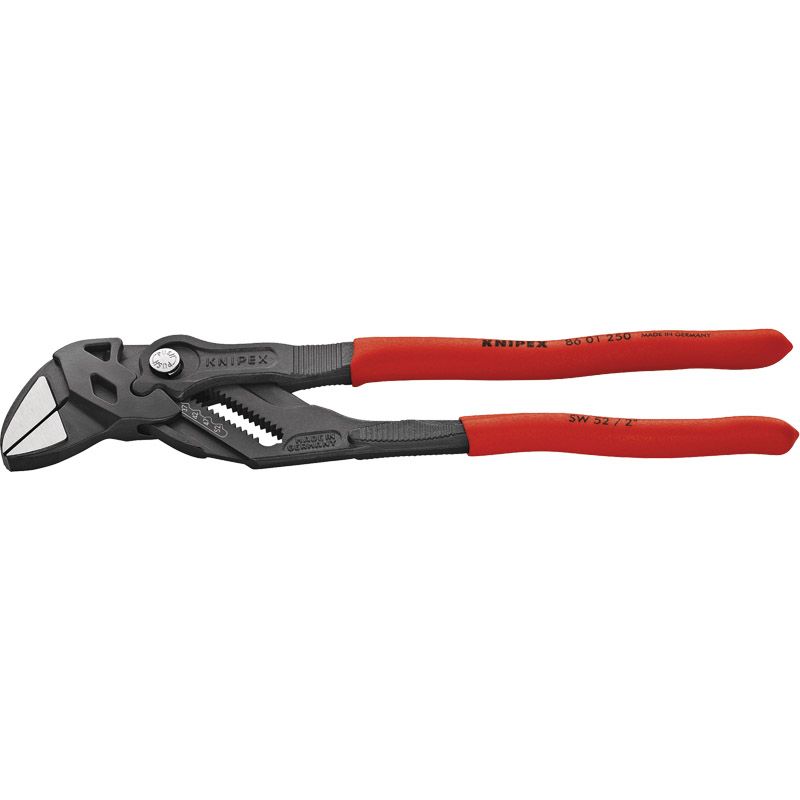 KNIPEX Zangenschlüssel schwarz atramentiert mit Kunststoffüberzug Produktbild BIGPIC L