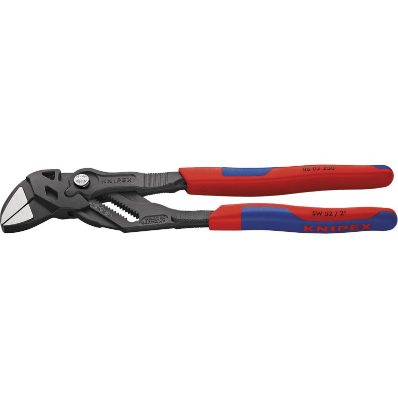 KNIPEX Zangenschlüssel schwarz atramentiert mit Mehrkomponenten-Hülle Produktbild BIGPIC L