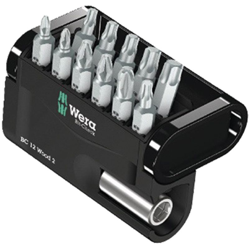 WERA Bitsortiment Bit-Check 12 Wood 12-tlg. Produktbild BIGPIC L