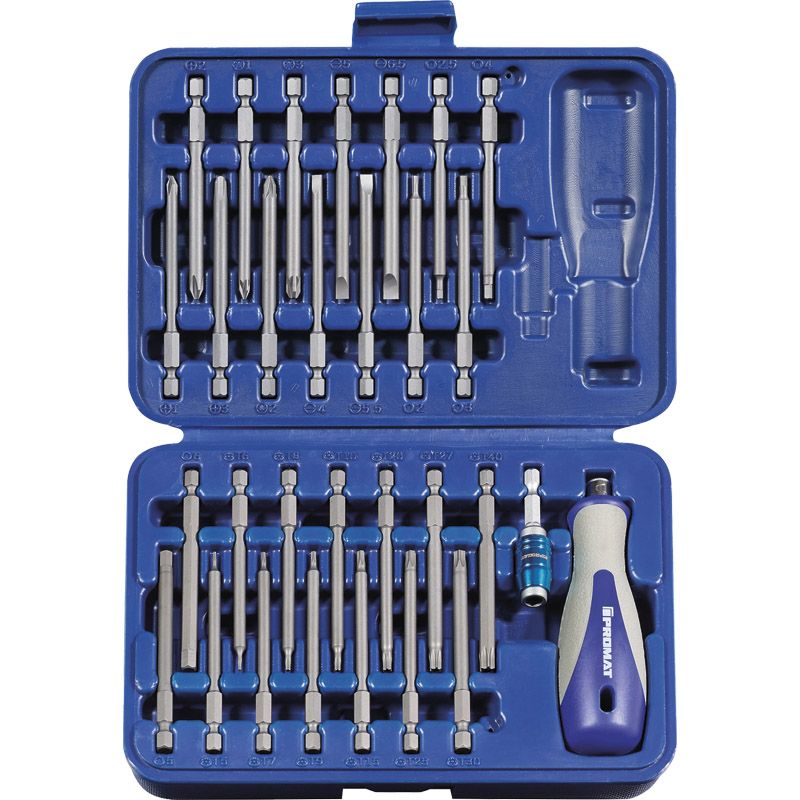 PROMAT Bitsortiment 89 mm mit Halter SWF 30-tlg. Produktbild BIGPIC L