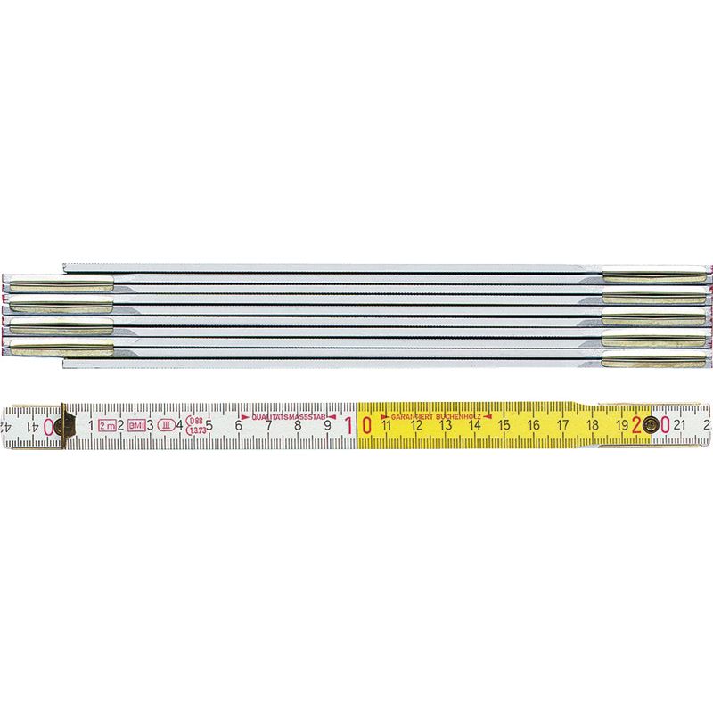 BMI Meterstab 9802 2 m mit Lackierungswechsel Produktbild BIGPIC L