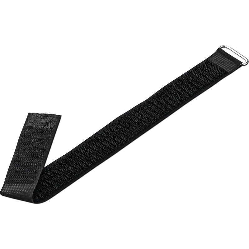 Klettbinder mit Metallöse schwarz Produktbild BIGPIC L