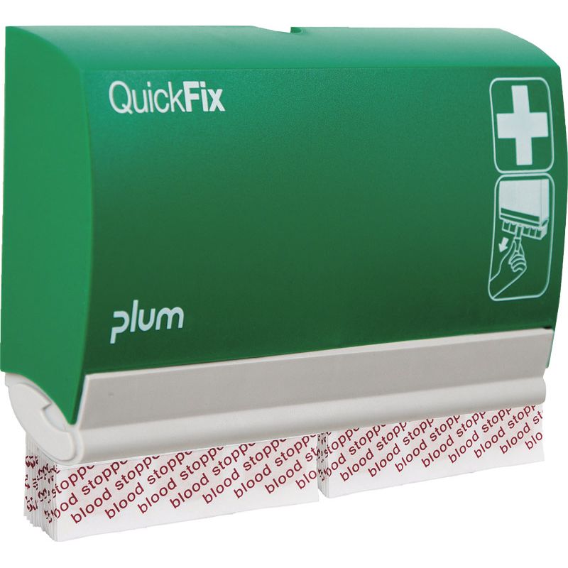 Pflasterspender QuickFix 4 B232,5xH133,5xT33ca.mm grün PLUM Produktbild BIGPIC L