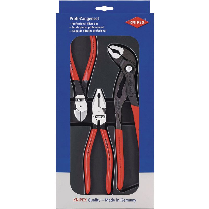 KNIPEX Zangensortiment Kraft-Paket 3-tlg. Produktbild BIGPIC L