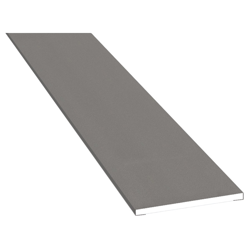 Flachprofil 50x3 mm Lg. 6,00 m foliert 436 1016 Alux Graualuminium Produktbild BIGPIC L