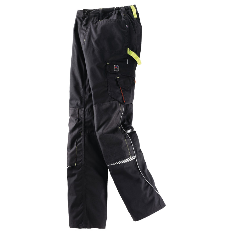 Bundhose Terrax Workwear Gr.58 schwarz/limette 65%PES/35 %CO TERRAX Produktbild BIGPIC L