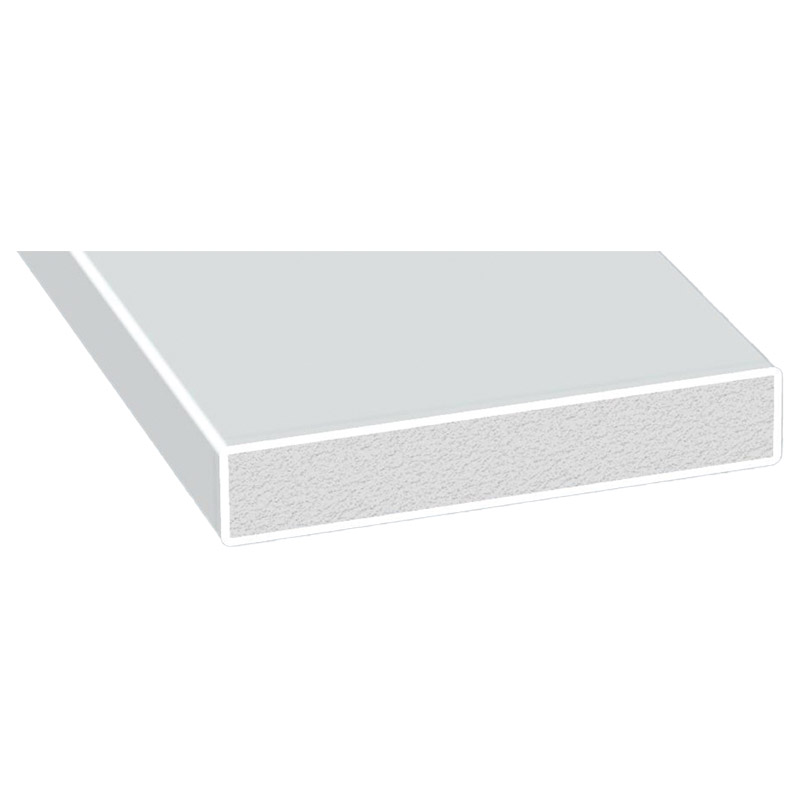 Schaumprofil 55x10mm Lg. 6,00m Weiß, PVC-HartSchaum , VE: 30m Produktbild BIGPIC L