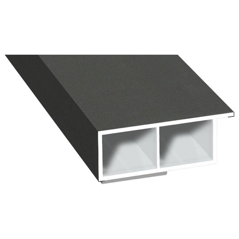 Kammerprofil 40x15mm SK Lg. 6,00m foliert, mit Nase 436 1014 Alux DB 703 Produktbild BIGPIC L