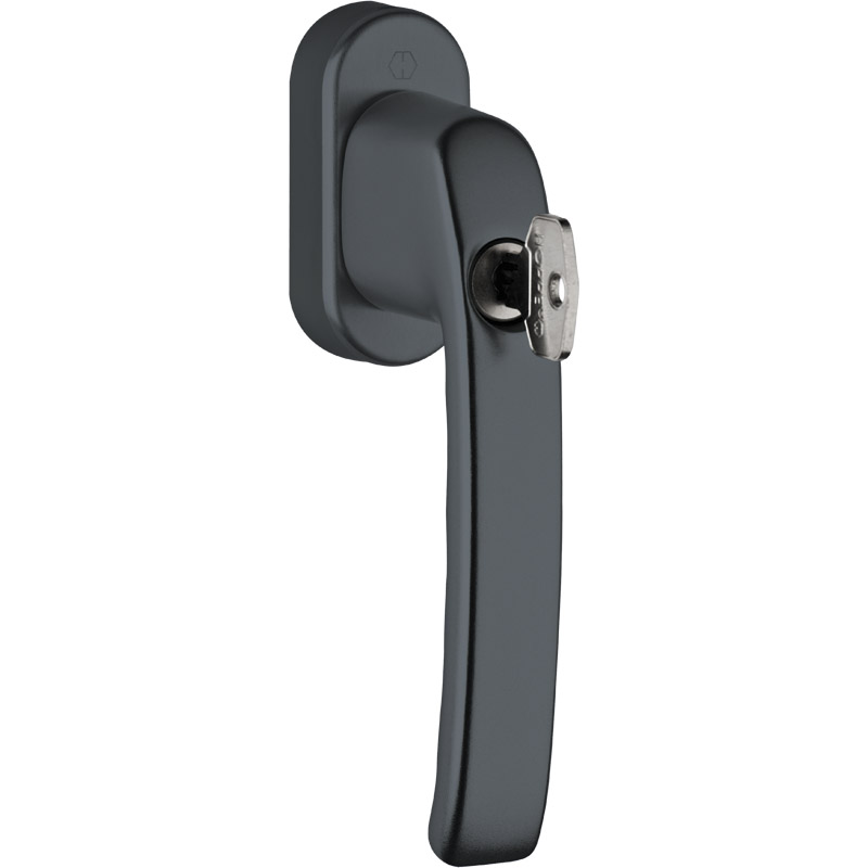 HOPPE Fenstergriff STUTTGART 0600S/US952 100NM Secustik® - inkl. Schrauben Produktbild BIGPIC L
