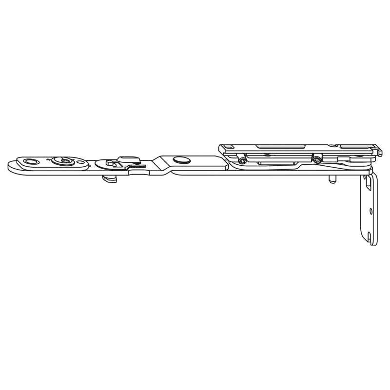 1769/2222ZA/2210 Garnitur (beids. Lochteile für HOPPE-Schnellstift) / ES1 / F9714M schwarz matt / Profilzylinder 92 mm / 10 mm / Vierkantstift / 67-72 Produktbild BIGPIC L