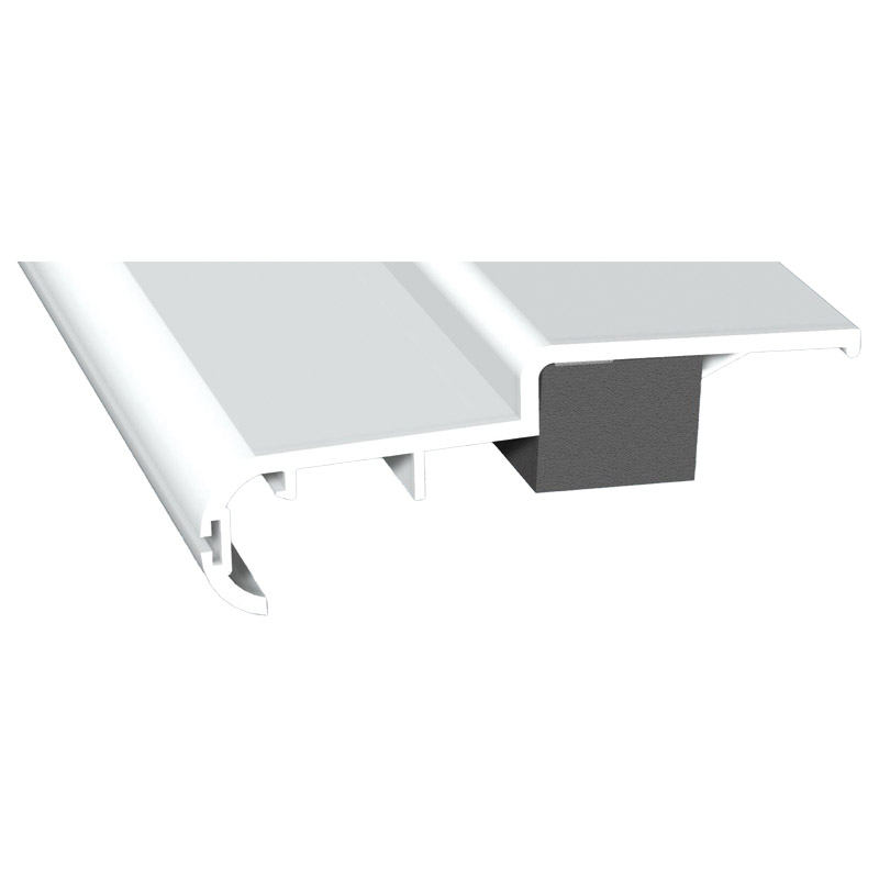 Abrollprofil 102mm Lg. 6,00m Weiß, mit 20mm Schaum, VE: 36m Produktbild BIGPIC L