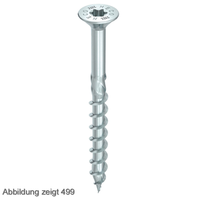 HECO-TOPIX-plus Holzbauschraube, Teilgewinde, Senkkopf, HD, verzinkt blau Produktbild BIGPIC L