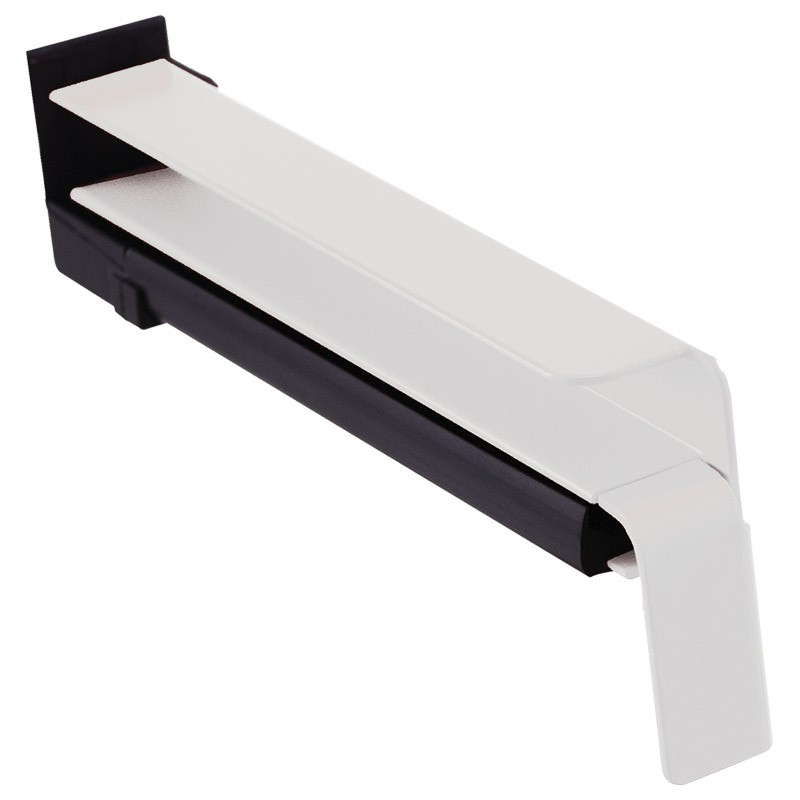 BF2506-Z weiß RAL 9016 - Aluminium-Gleitabschluss inkl. Dichtset mit Dehnungsausgleich Produktbild BIGPIC L