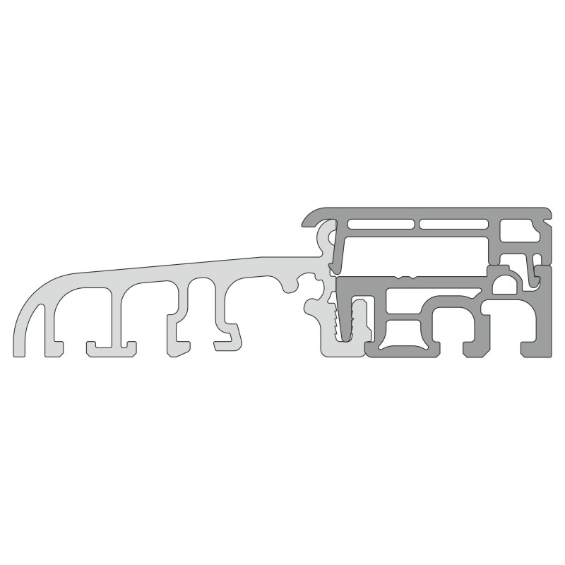 greenteQ Schwelle TB grau mit Deckel grau glatt Produktbild BIGPIC L