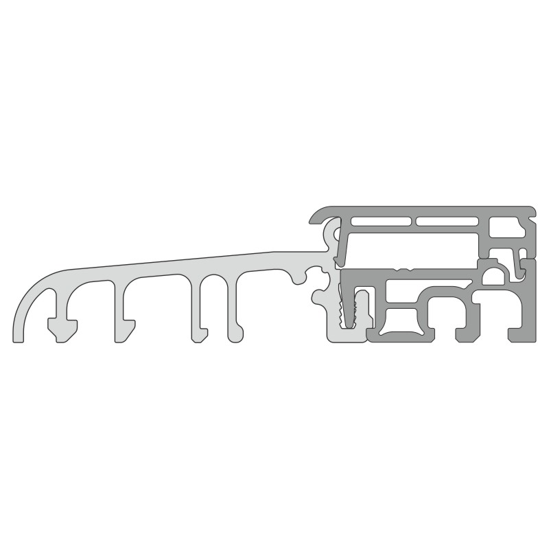 greenteQ Schwelle TB grau mit Deckel grau glatt Produktbild BIGPIC L