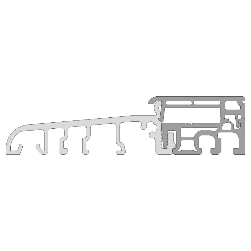 greenteQ Schwelle TB grau mit Deckel grau glatt Produktbild BIGPIC L