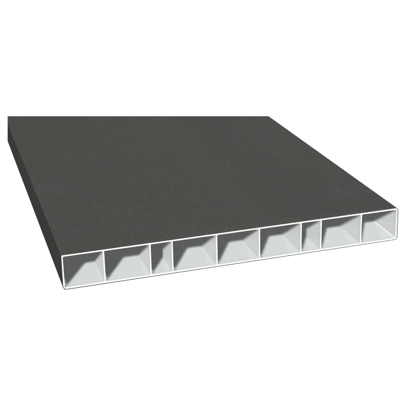 Hohlkammerprofil 200x20mm Lg. 6,00m foliert 436 1014 Alux DB 703 Produktbild BIGPIC L