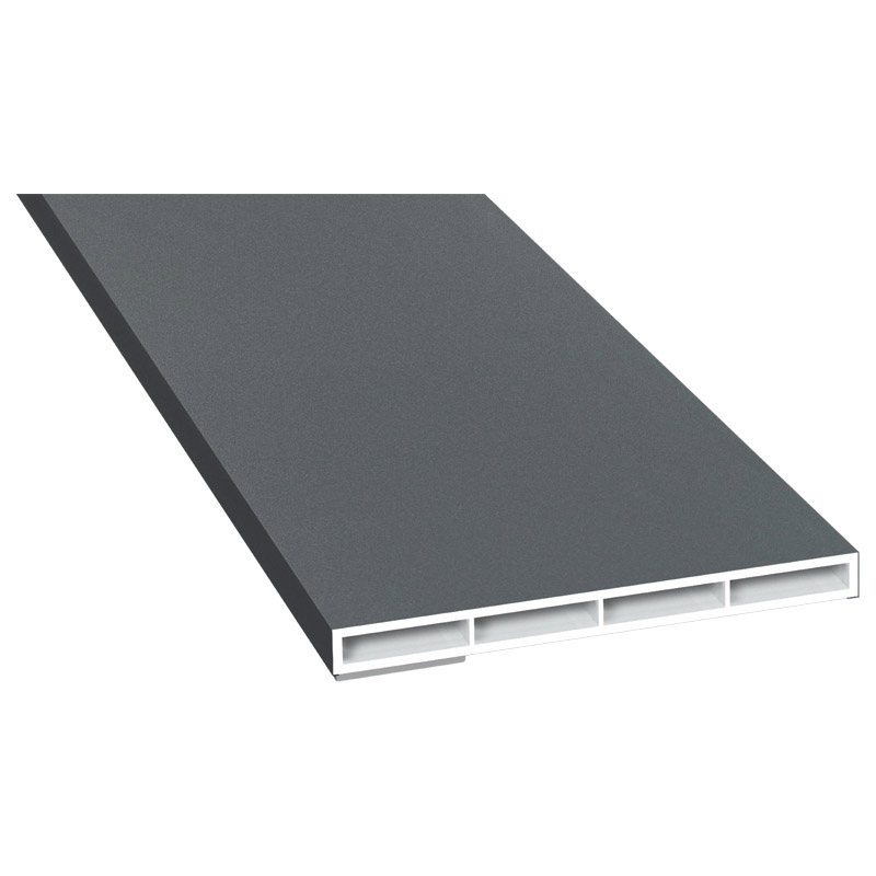 Kammerprofil 80x7mm SK Lg. 6,00m foliert, ohne Nase 70 1205-083 Basaltgrau Glatt Produktbild BIGPIC L