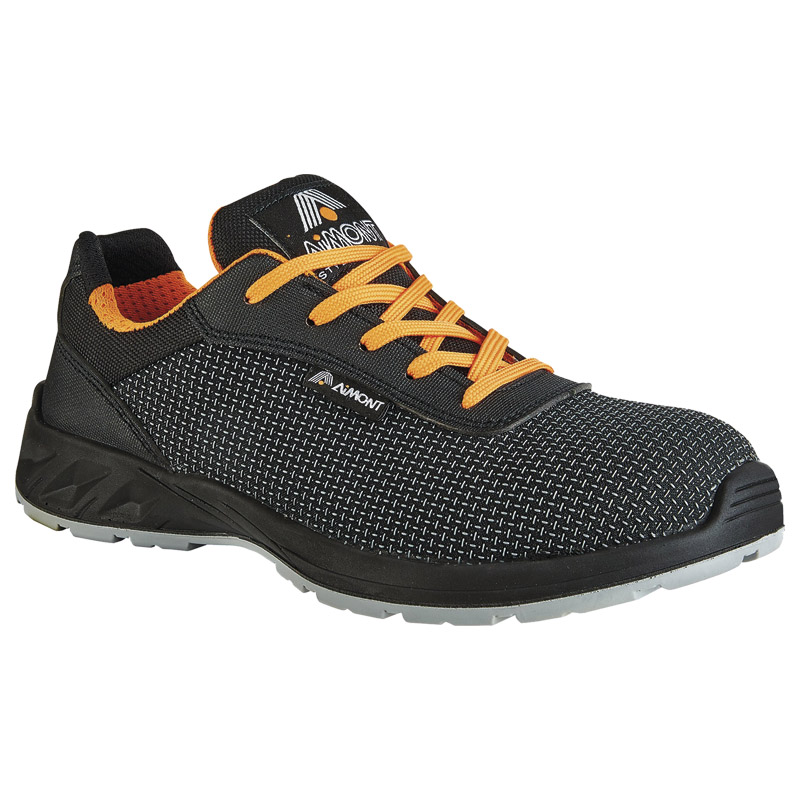 AIMONT Sicherheitsschuh Diamont HAVOC S3 SRC EN ISO 20345 schwarz/orange Produktbild BIGPIC L