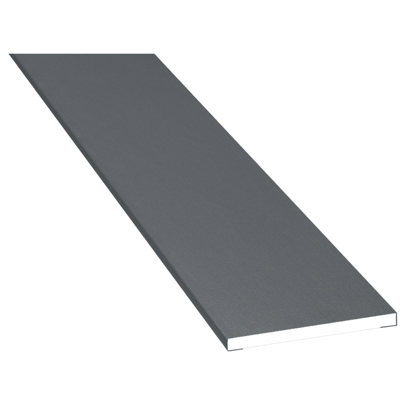 Flachprofil 40x3mm Lg. 6,00m foliert 70 1205-167 Basaltgrau Produktbild BIGPIC L