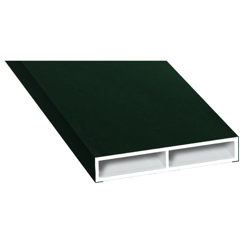 Kammerprofil 40x7 mm Lg. 6,00 m foliert ohne Nase 61 2505-167 Dunkelgrün Produktbild BIGPIC L