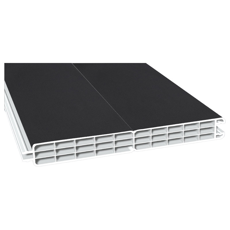 Nut- u. Federprofil 200x24mm Lg. 6,00m foliert PX 47097 Black Ulti Matt Produktbild BIGPIC L