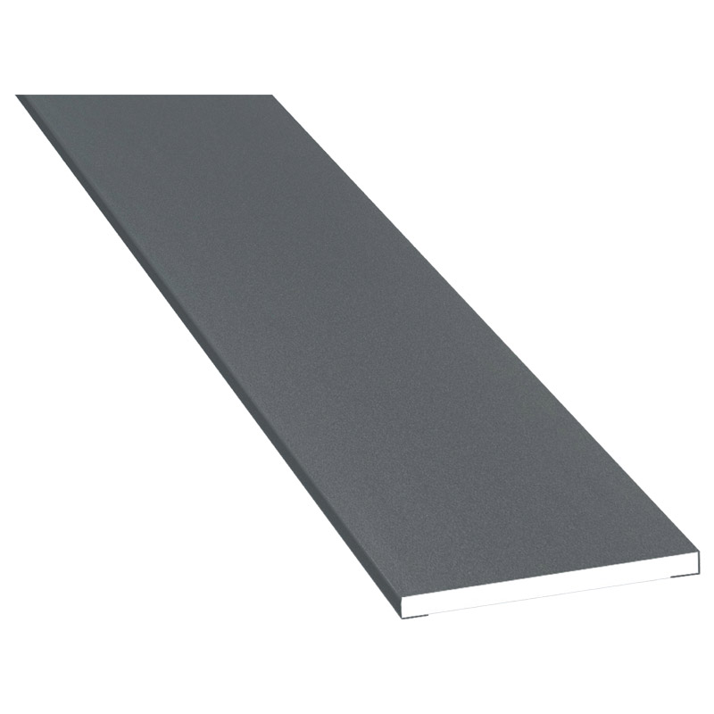Flachprofil 40x3mm Lg. 6,00m foliert 70 1205-083 Basaltgrau Glatt Produktbild BIGPIC L