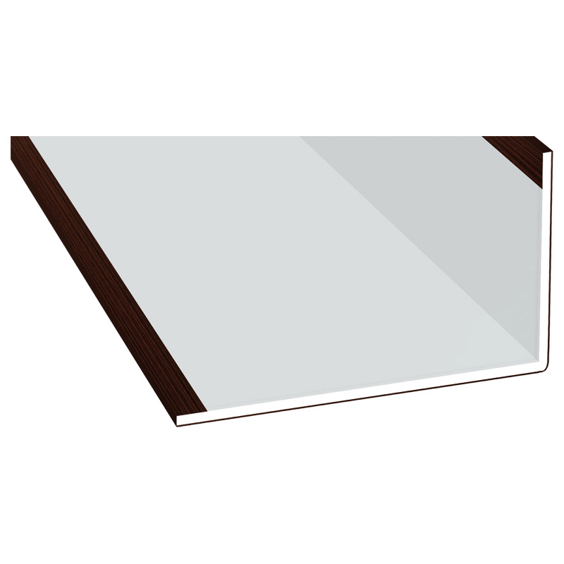 Winkelprofil 60x100x3mm Lg. 6,00m Außen foliert 206 5021-167 Sapeli Produktbild BIGPIC L