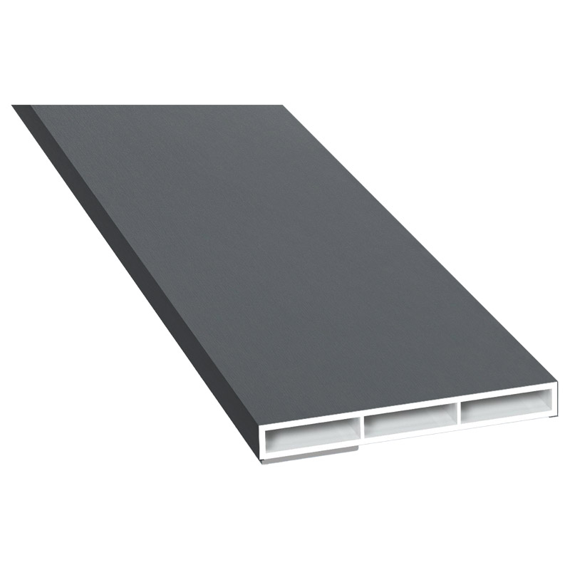 Kammerprofil 60x7 mm SK Lg. 6,00 mfoliert, ohne Nase70 1205-167 BASALTGRAU [52] Produktbild BIGPIC L
