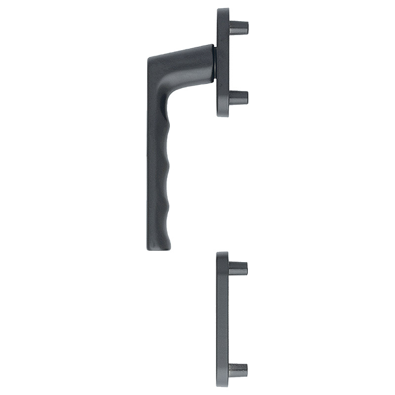 Balkontürhalbgarnitur AL F9714M 0700FA/66N/66NS, Außenseite, 10 mm Nocken, M5/7 mm Vierkantaufnahme PZ Produktbild BIGPIC L