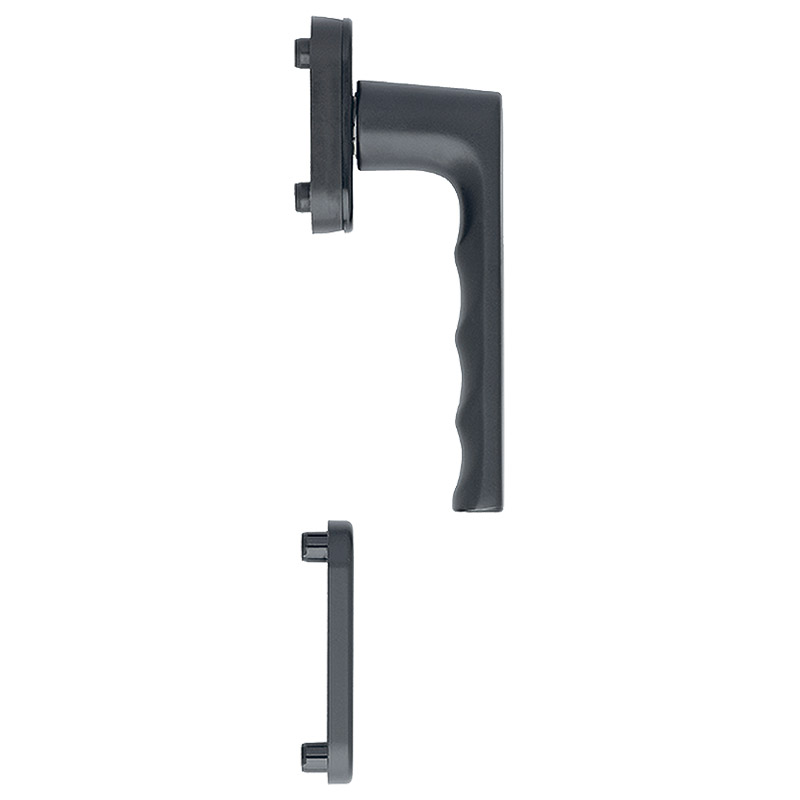 Balkontürhalbgarnitur AL F9714M 0700/U26/49PNS, Innenseite, 10 mm Nocken, M5/7 mm Vierkantaufnahme PZ, BS-M-Feder Produktbild BIGPIC L
