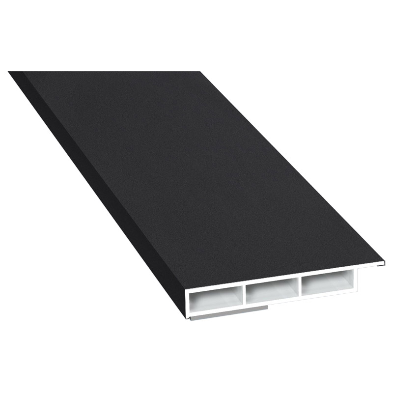 Kammerprofil 50x7 mm SK Lg. 6,00 mfoliert, mit NasePX 47097 BLACK ULTI MATT [139] Produktbild BIGPIC L