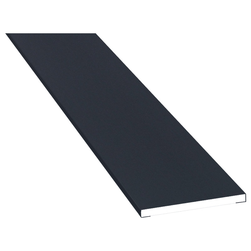 Flachprofil 40x3 mm Lg. 6,00 mfoliert70 1605-097 ANTHRAZITGRAU GLATT 2 [56] Produktbild BIGPIC L