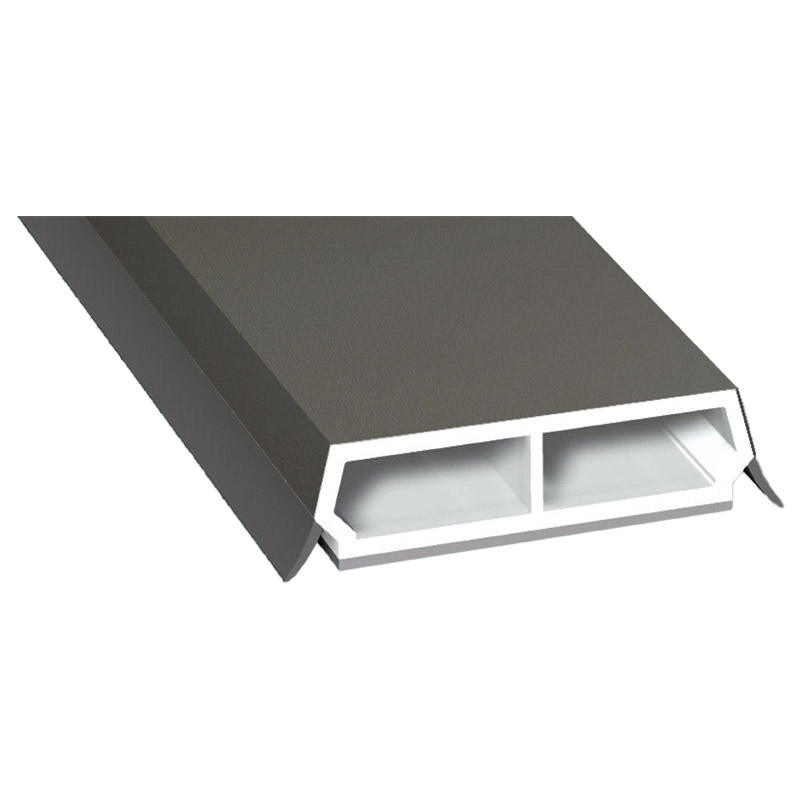 Trapez-Sprosse 38 mm SK Lg. 6,00 mfoliert, mit zwei schwarzen Weichlippen70 3905-167 QUARZGRAU [64] Produktbild BIGPIC L