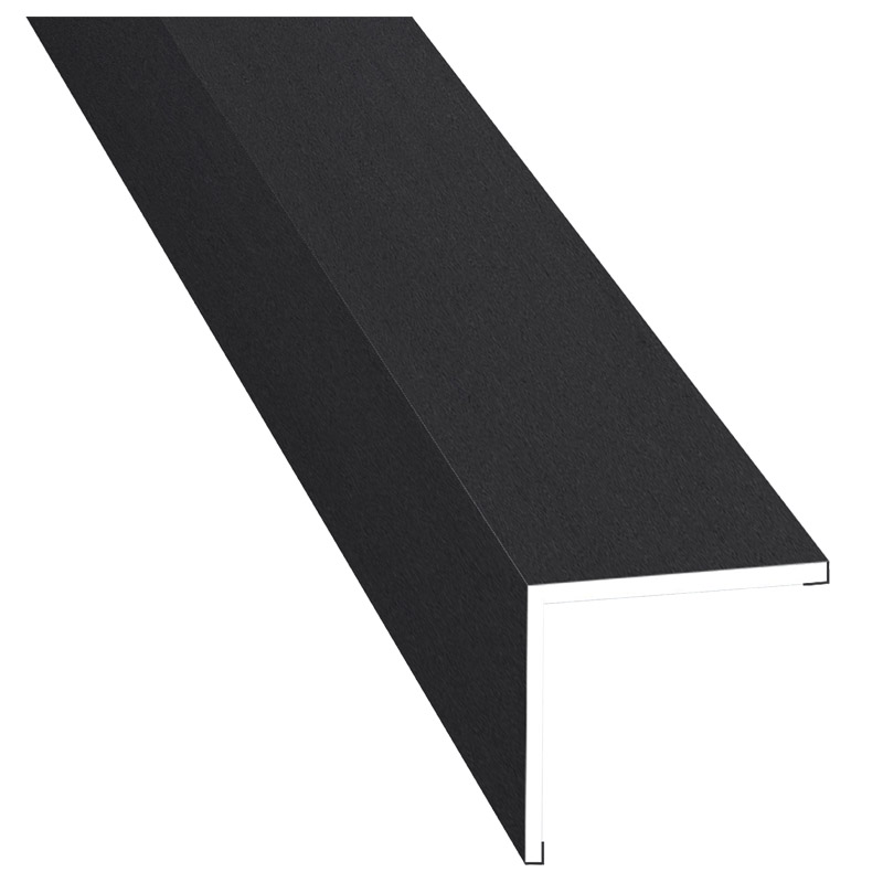 Winkelprofil 40x40x2 mm Lg. 6,00 mAußen foliertPX 47097 BLACK ULTI MATT [139] Produktbild BIGPIC L