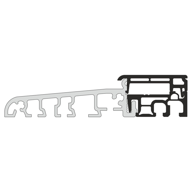 greenteQ Schwelle TB schwarz mit Deckel schwarz glatt Produktbild BIGPIC L