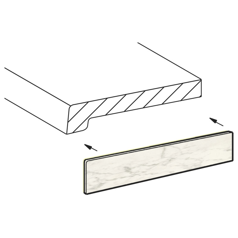 TOPALIT Laminatstreifen mit Schmelzkleber Produktbild BIGPIC L