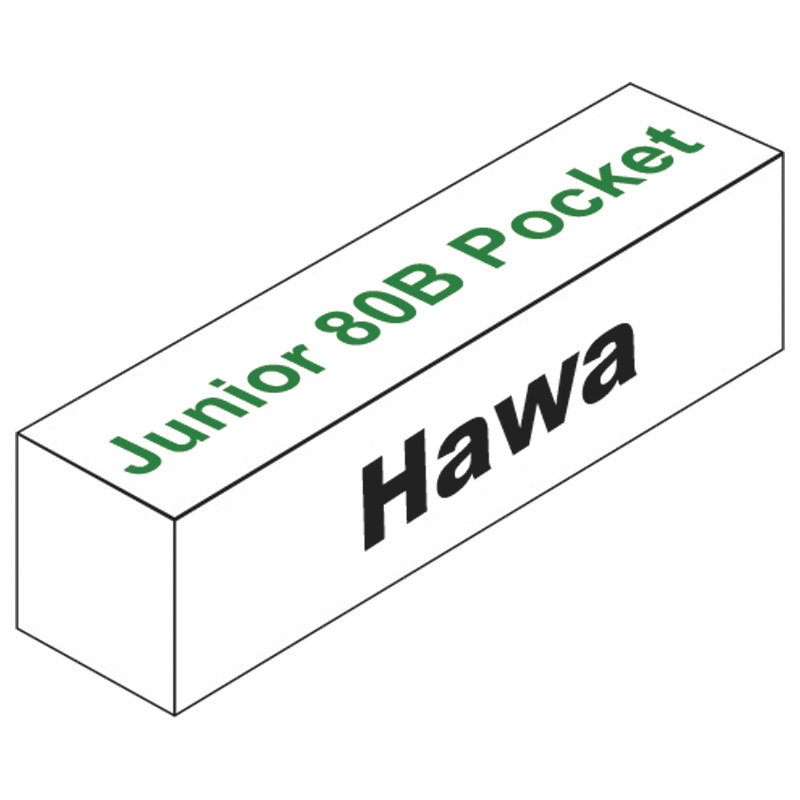 HAWA Schiebetürbeschlag Junior 80 B Pocket für Holztüren bis 80kg Produktbild BIGPIC L