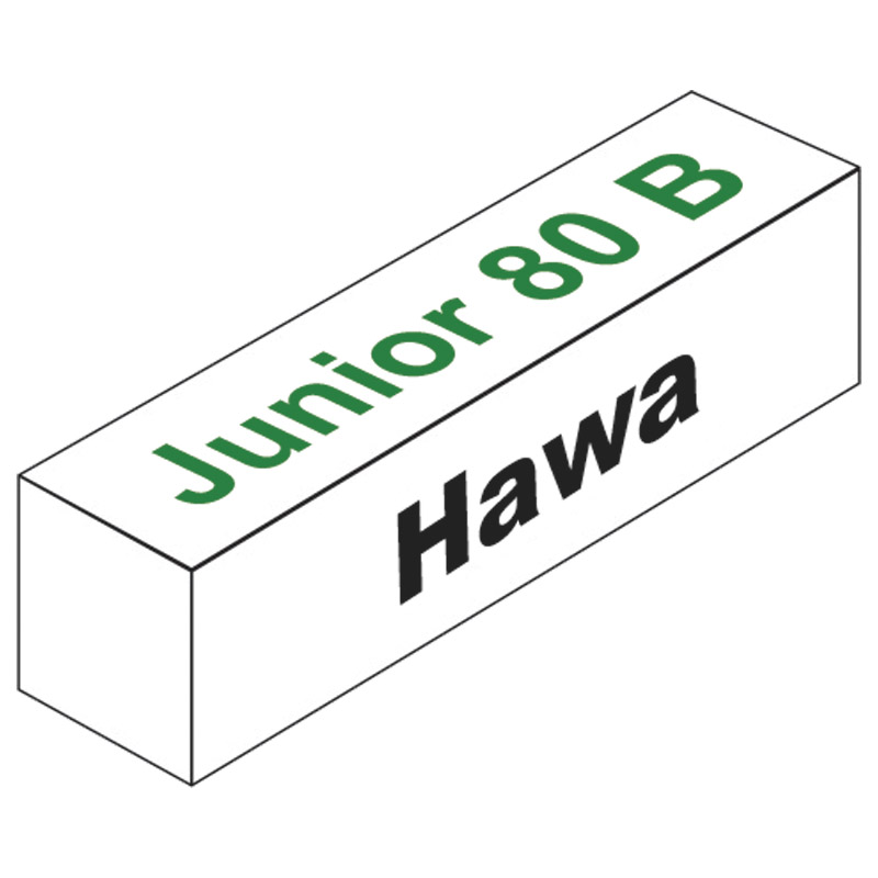 HAWA Schiebetürbeschlag Junior 80 B für Holztüren bis 80 kg Produktbild BIGPIC L