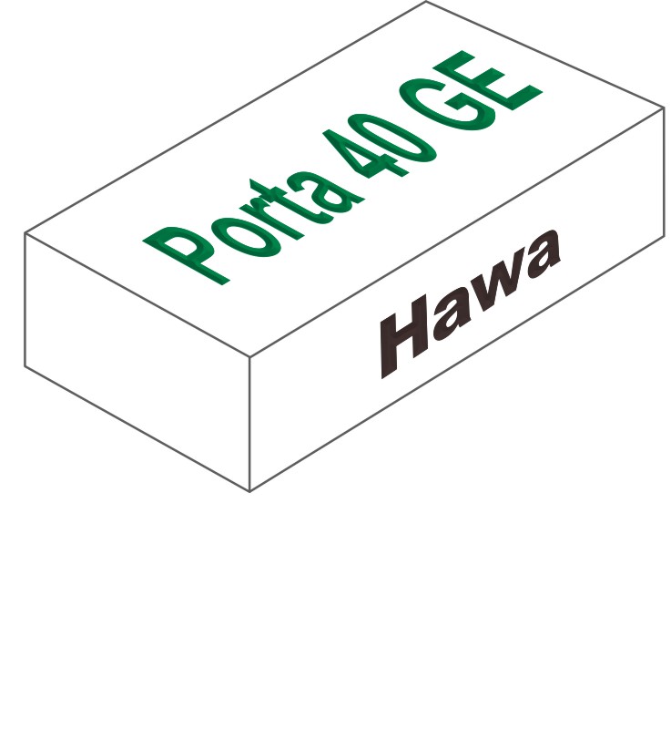HAWA Schiebetürbeschlag Porta 40 GE für Glastüren bis 40kg Produktbild BIGPIC L