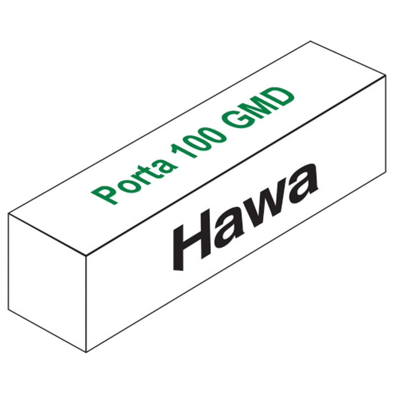 HAWA Schiebetürbeschlag Porta 100 GMD ohne Laufschiene Produktbild BIGPIC L